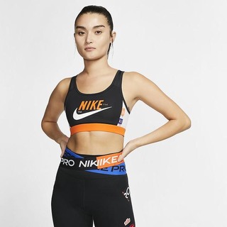 Maieu Nike Swoosh Icon Clash Medium-Support 1-Piece Pad Dama Negrii Portocalii Gri Albi | VUMD-05216